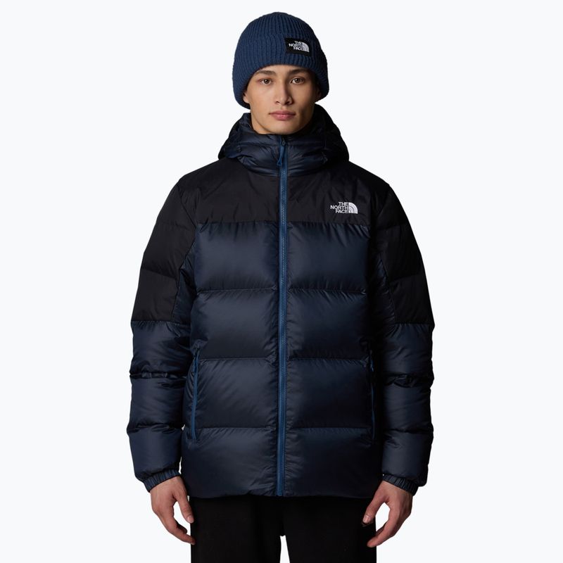 Men's down jacket The North Face Diablo Down 2.0 Hoodie shady blue/black heathe