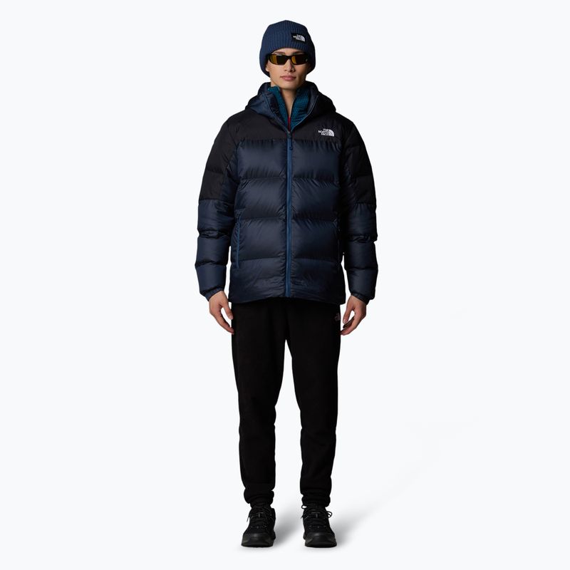 Men's down jacket The North Face Diablo Down 2.0 Hoodie shady blue/black heathe 2