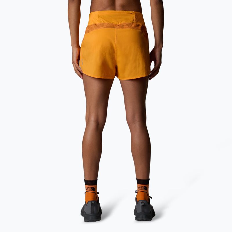 Women's running shorts The North Face Sunriser 2.5" apricot glaze mountain 3