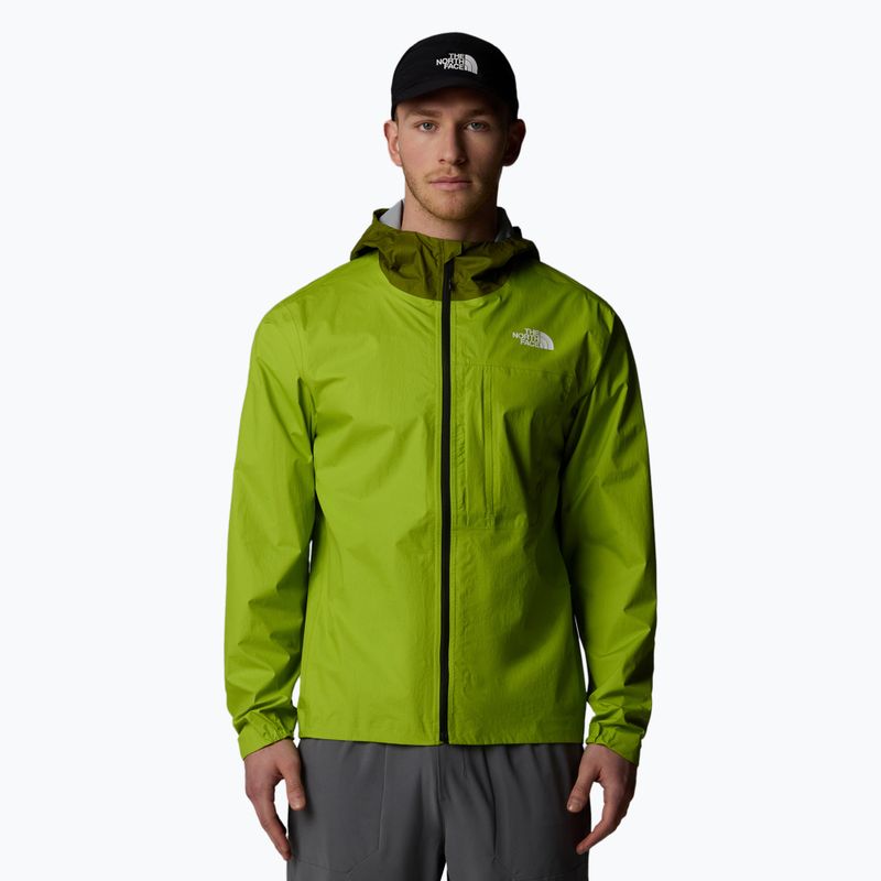 Men's The North Face Higher Run Rain meadow grass running jacket