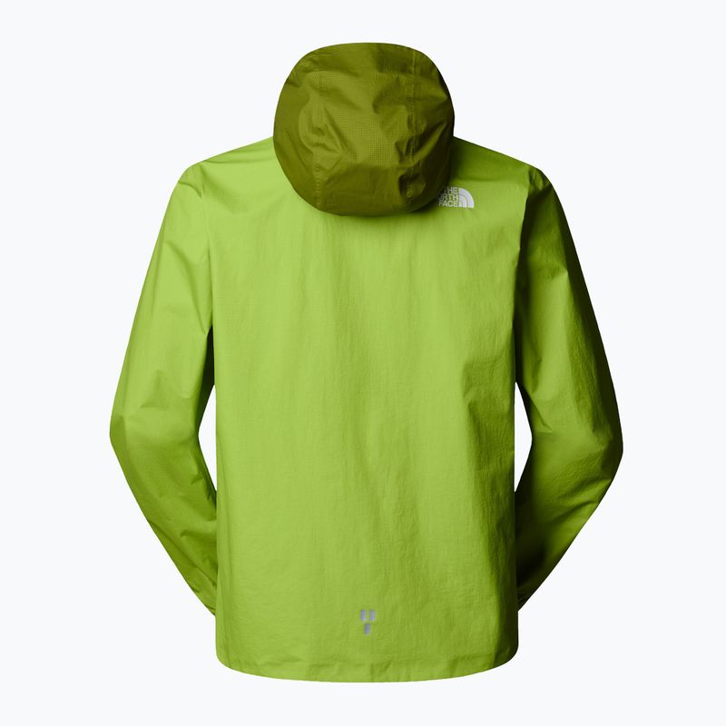 Men's The North Face Higher Run Rain meadow grass running jacket 6