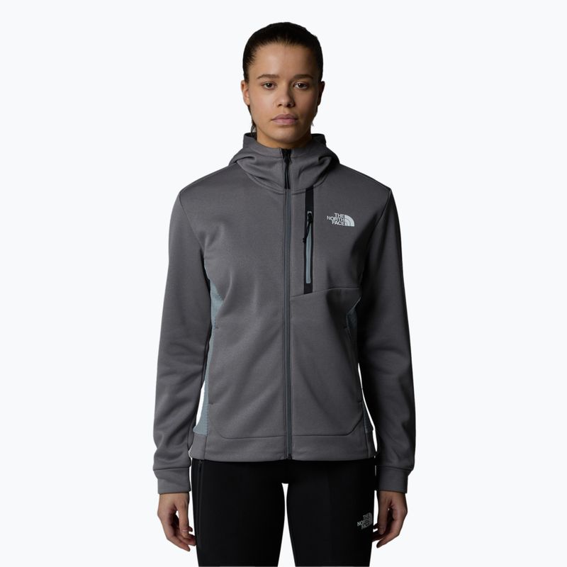 Women's The North Face Mountain Athletics FZ Fleece smoked pearl/ monument grey sweatshirt