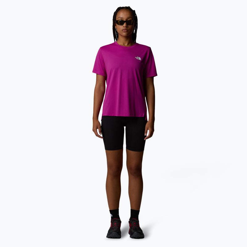 Women's trekking t-shirt The North Face Flex Graphic deep mulberry 2