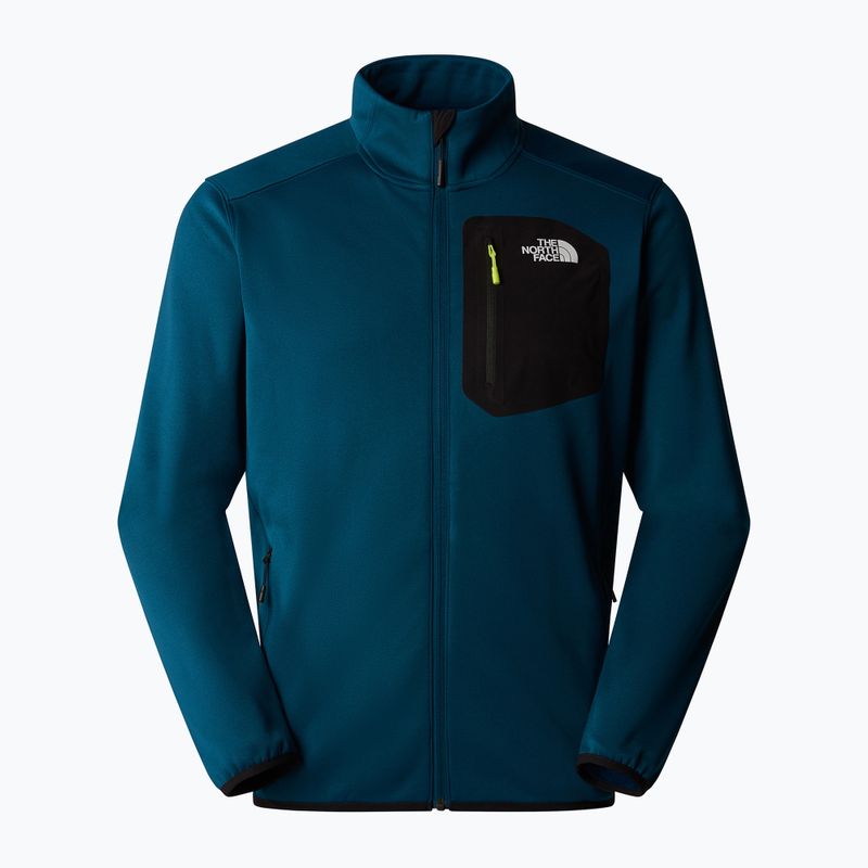 Men's The North Face Crest FZ midnight petrol/ black sweatshirt 5