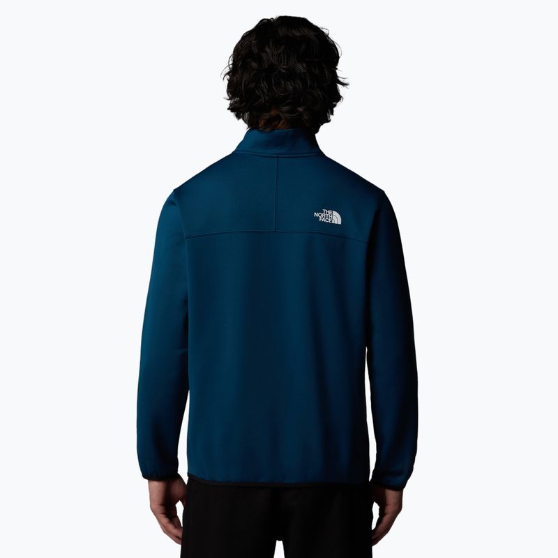 Men's The North Face Crest 1/4 Zip midnight petrol/ black sweatshirt 3