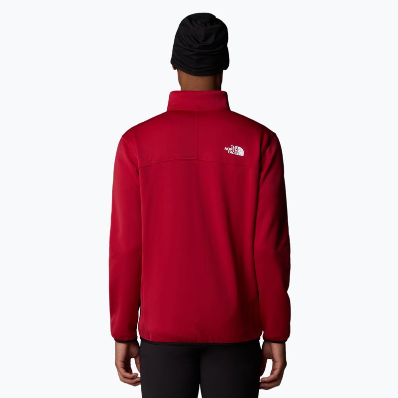 Men's sweatshirt The North Face Crest FZ garnet red/black 3