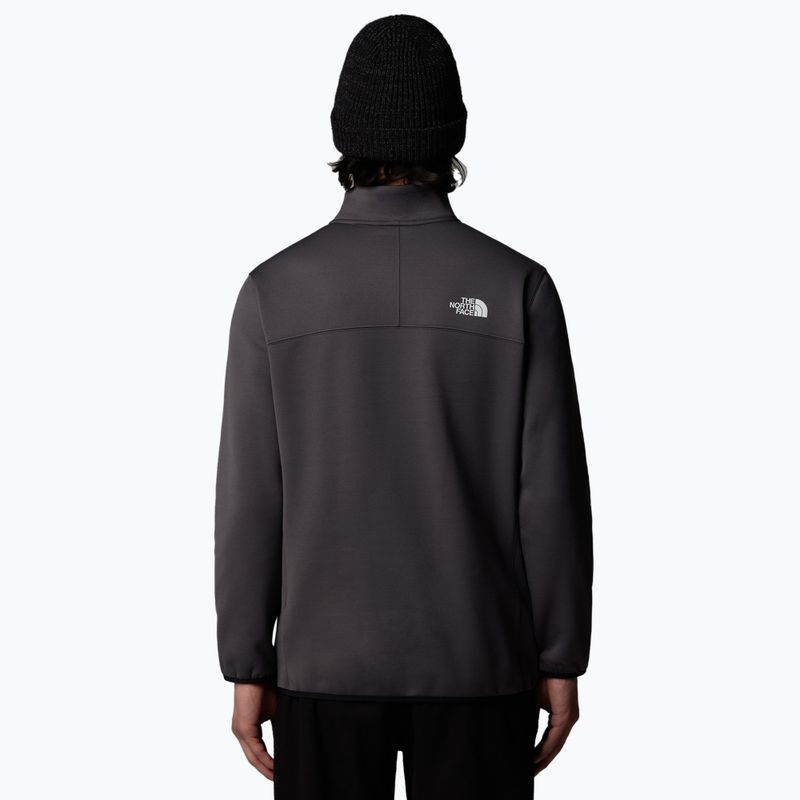 Men's The North Face Crest 1/4 Zip sweatshirt anthracite grey/ black 3