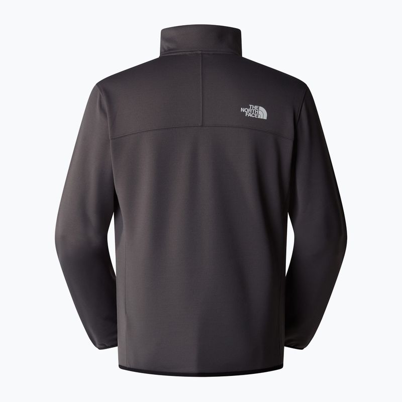 Men's The North Face Crest 1/4 Zip sweatshirt anthracite grey/ black 5