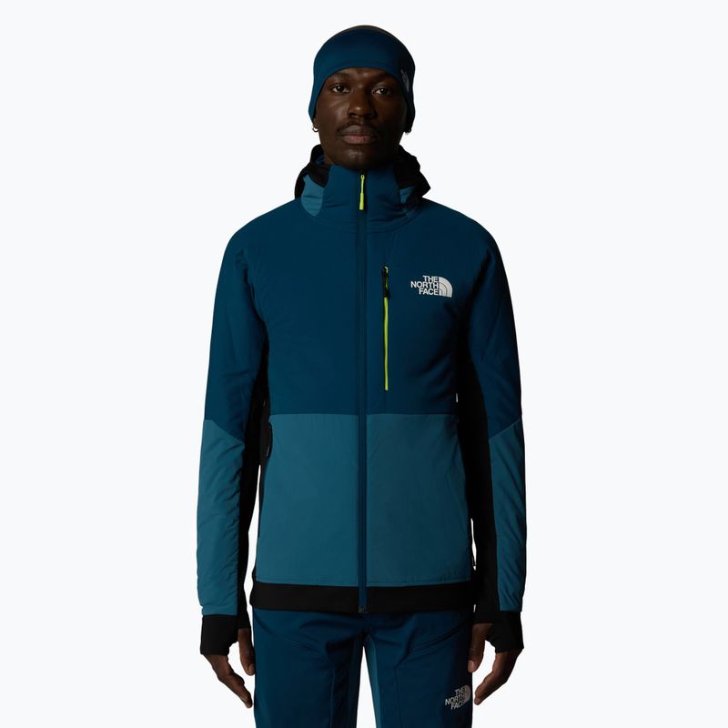 Men's hybrid jacket The North Face Binntal Hybrid Ventrix Hoodie mallard blue/midnight