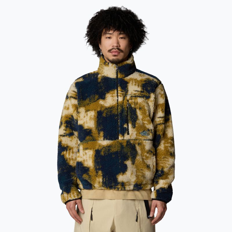 Men's The North Face Extreme Pile Pullover midnight petrol bleach dye sweatshirt