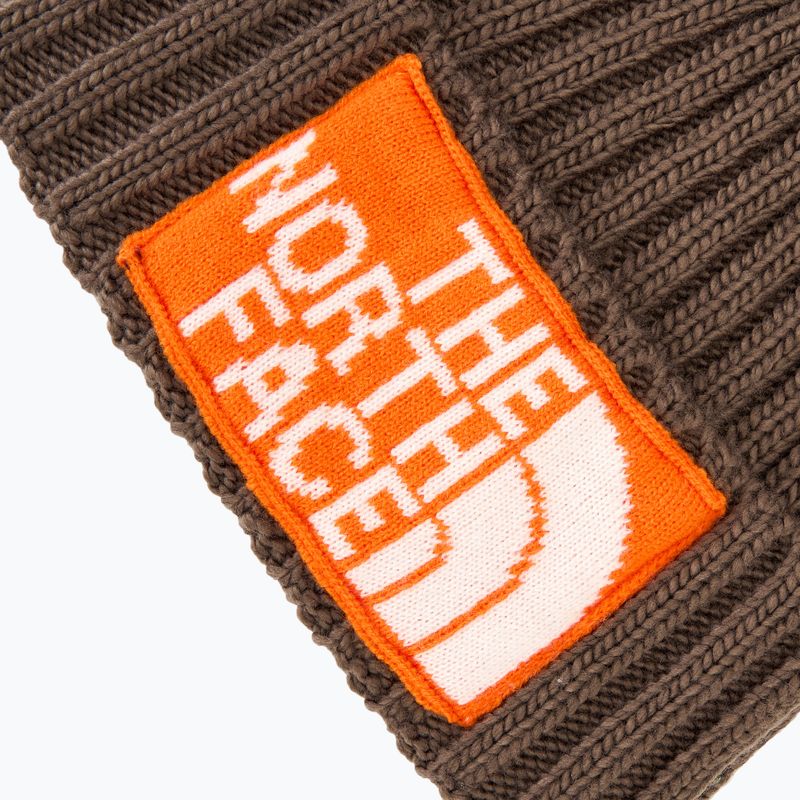 Men's winter cap The North Face Heritage Ski Tuke smokey brown/orange 3