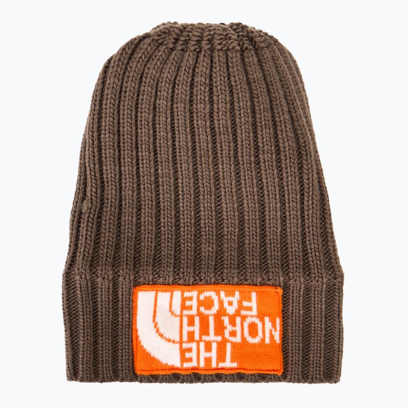 Men's winter cap The North Face Heritage Ski Tuke smokey brown/orange 4
