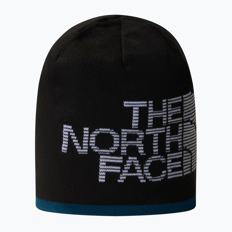 Men's winter cap The North Face Reversible Highline midnight petrol/black 2