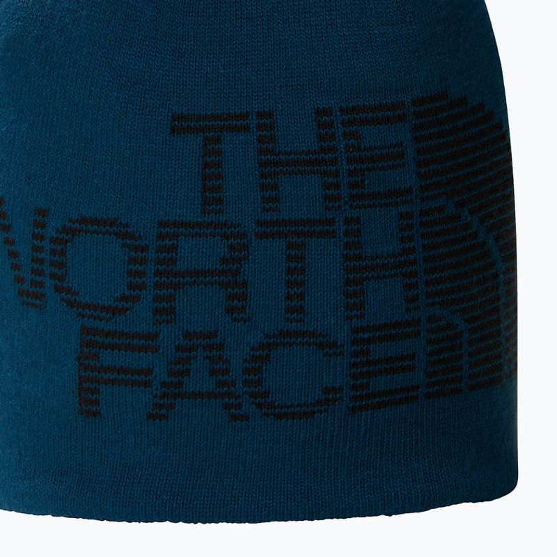 Men's winter cap The North Face Reversible Highline midnight petrol/black 3