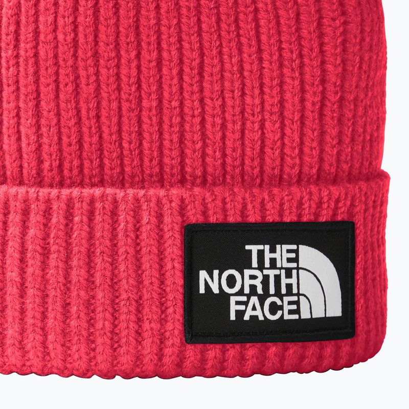 Children's trekking cap The North Face TnF Box Logo Cuffed radiant poppy 2