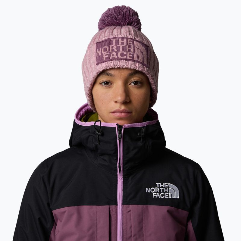 Men's winter cap The North Face Heritage Ski Tuke mauve/midnight mauve 4