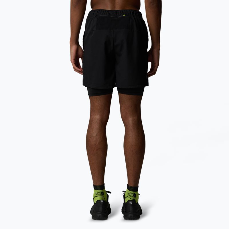 Men's running shorts The North Face Sunriser 2IN1 6" tnf black/tnf black traverse print 3