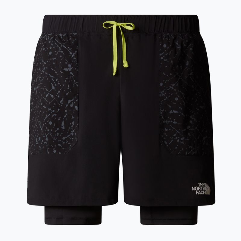 Men's running shorts The North Face Sunriser 2IN1 6" tnf black/tnf black traverse print 4