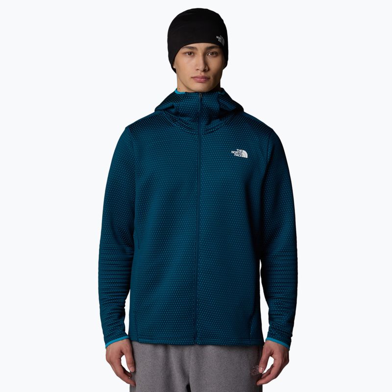 Men's trekking sweatshirt The North Face Vertical Thermal FZ Hoodie midnight petrol