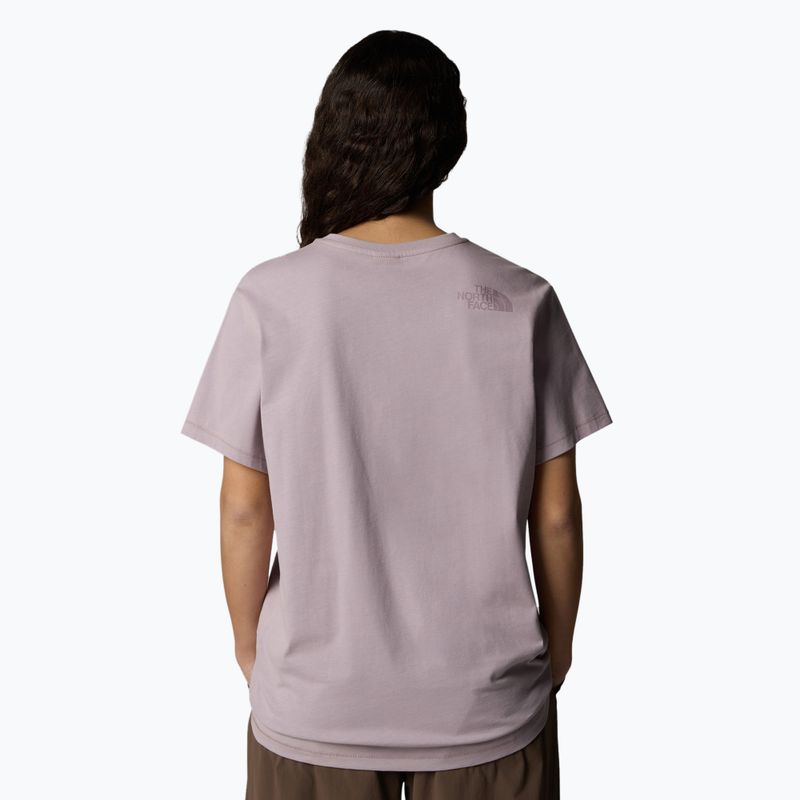 The North Face Natural Dye women's t-shirt purple chalk natural dye 3