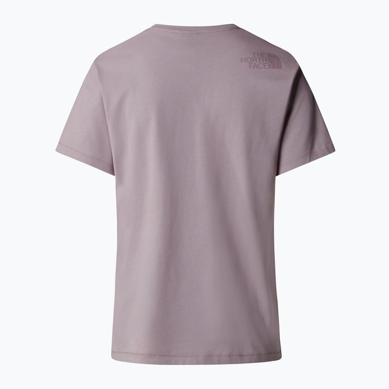 The North Face Natural Dye women's t-shirt purple chalk natural dye 5