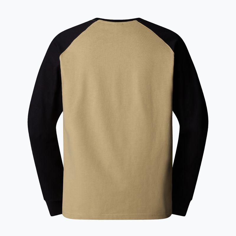 Men's The North Face Heritage khaki stone/black longsleeve 2