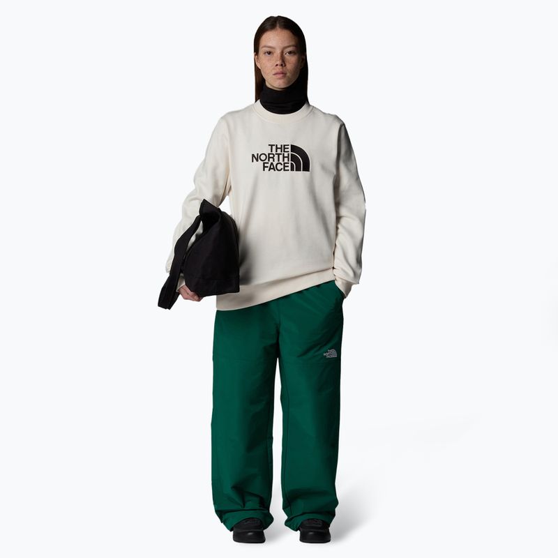 The North Face women's Drew Peak Crew white dune sweatshirt 2