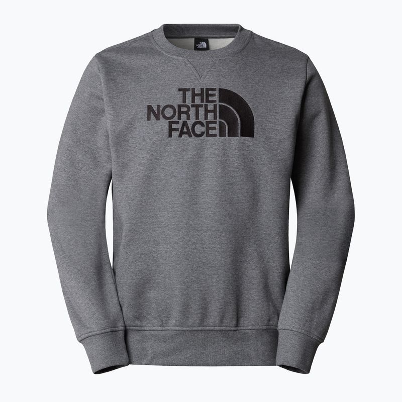 Men's sweatshirt The North Face Drew Peak Crew medium grey heather 4