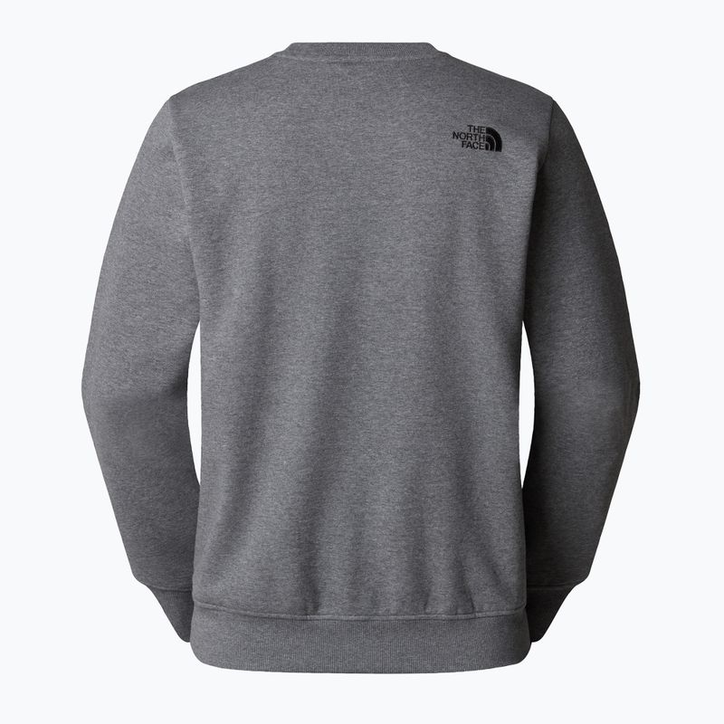 Men's sweatshirt The North Face Drew Peak Crew medium grey heather 5