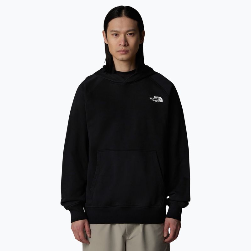 Men's The North Face Raglan Box Nse Hoodie black/ white