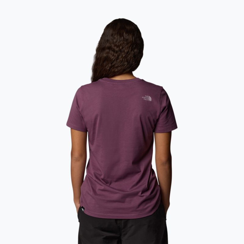 The North Face women's Easy midnight mauve/purple T-shirt 3