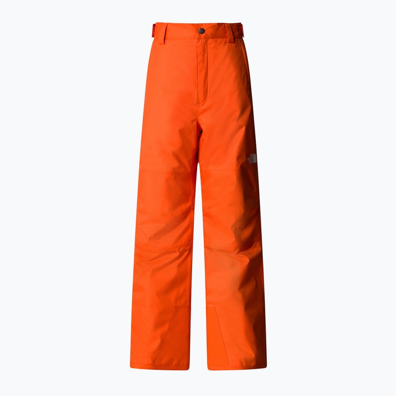 The North Face Freedom Insulated orange children's ski trousers 4