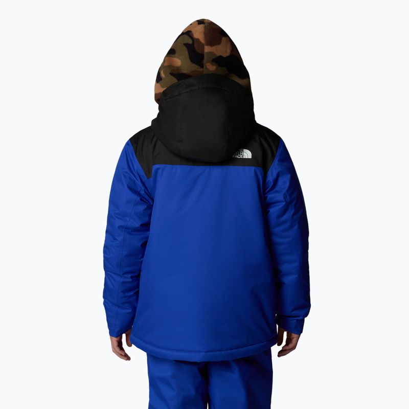 The North Face Freedom Insulated blue children's ski jacket 3