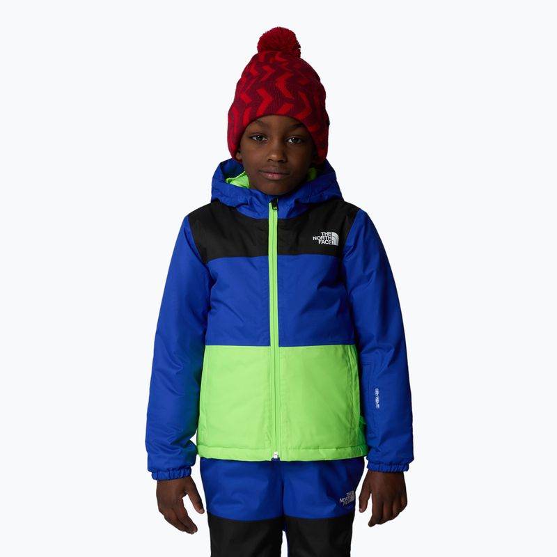 The North Face Kid Freedom Insulated blue children's ski jacket