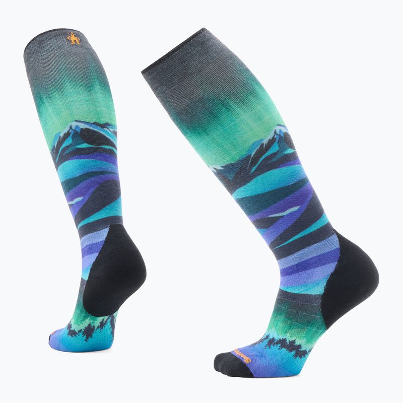 Smartwool women's ski socks Ski Targeted Cushion Compression Print OTC black