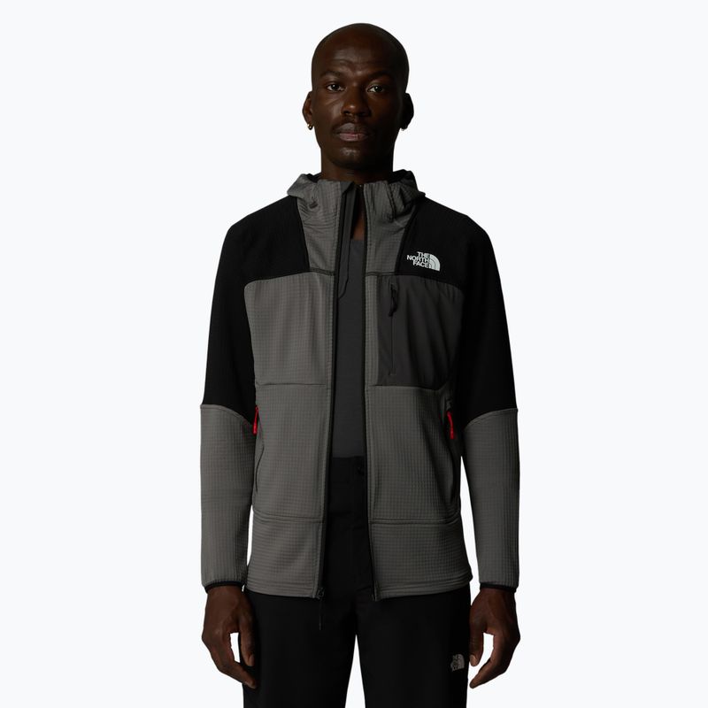 The North Face men's Stormgap Powergrid smoked pearl/ black sweatshirt 4