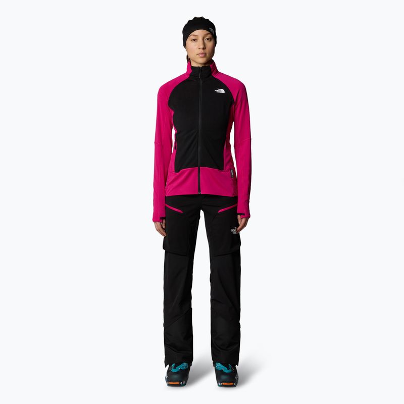 Women's ski trousers The North Face Alstorm Hybrid black/pink primose 2