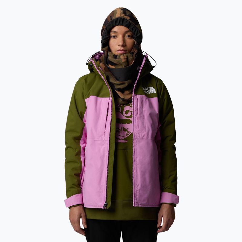 The North Face Namak Insulated forest olive/dragonfruit women's ski jacket 4