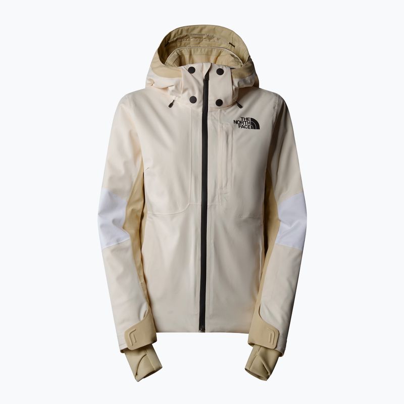 Women's ski jacket The North Face Lenado white dune/gravel/khaki 5