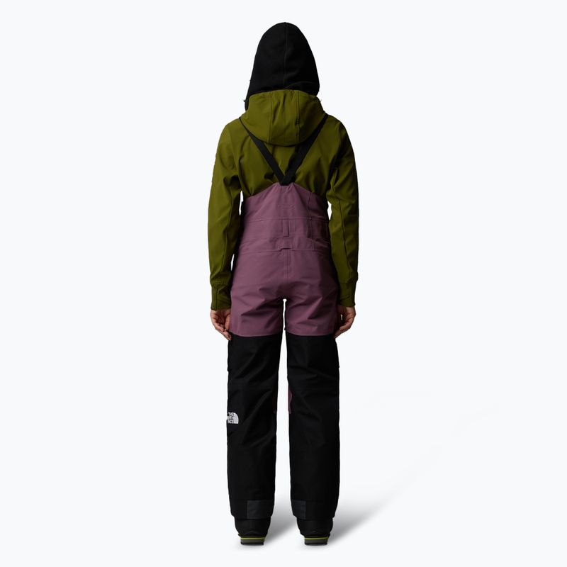 Women's ski trousers The North Face Dragline Bib midnight mauve/black 2