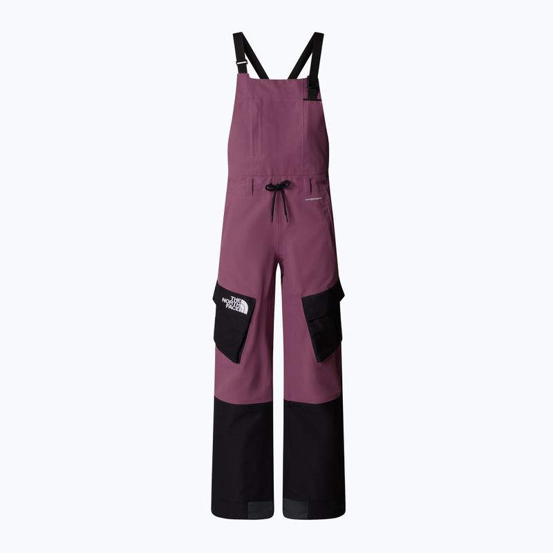 Women's ski trousers The North Face Dragline Bib midnight mauve/black 4