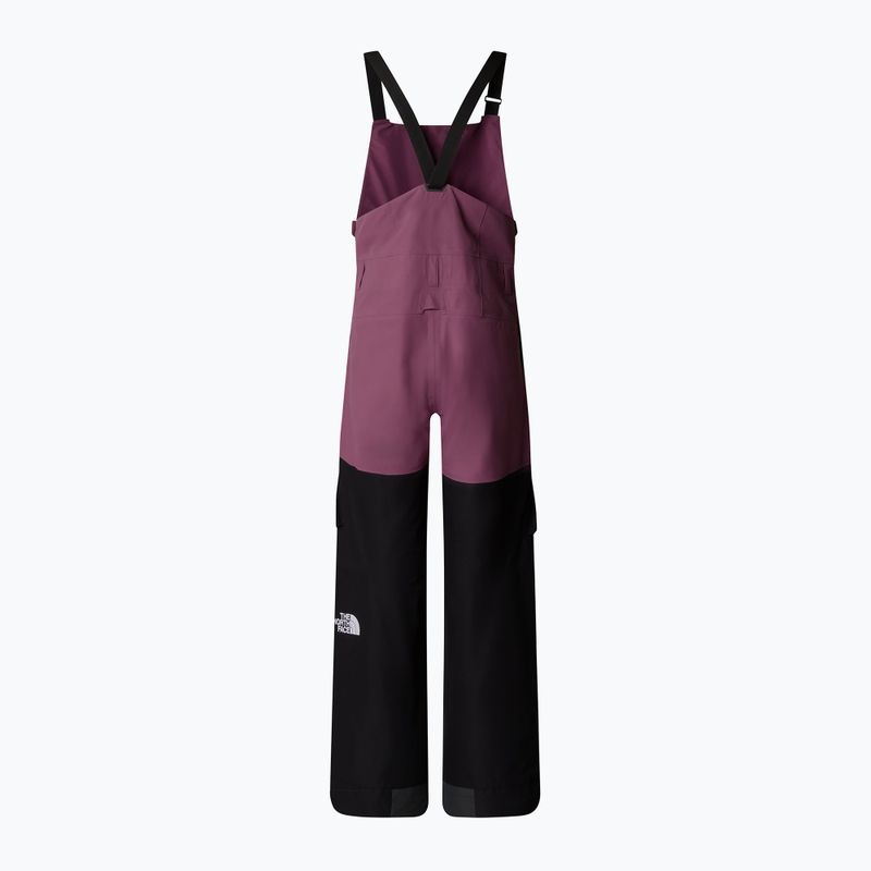 Women's ski trousers The North Face Dragline Bib midnight mauve/black 5