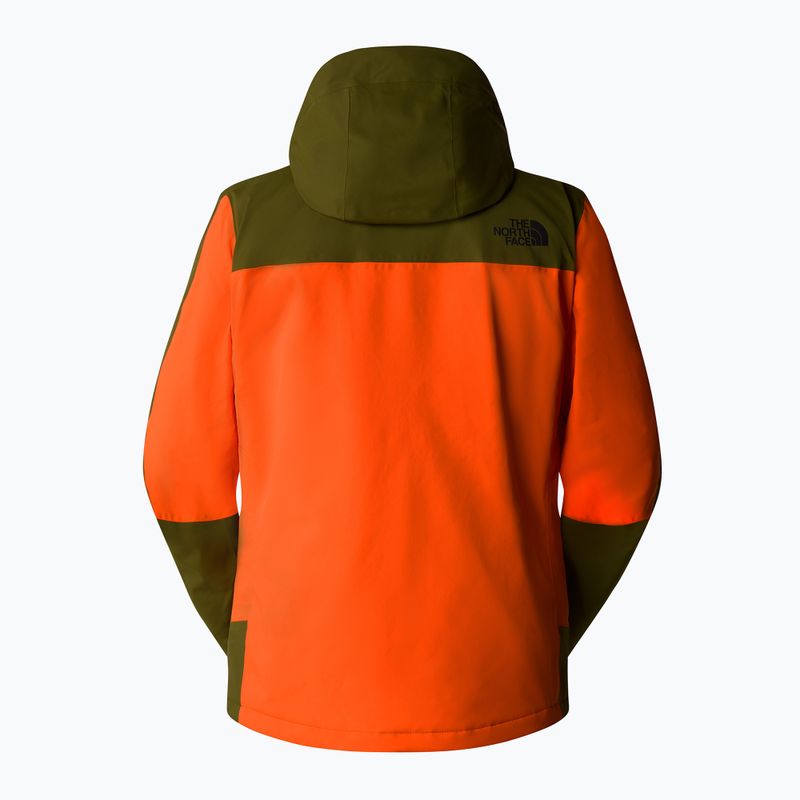 Men's ski jacket The North Face Mount Bre orange/forest olive 6