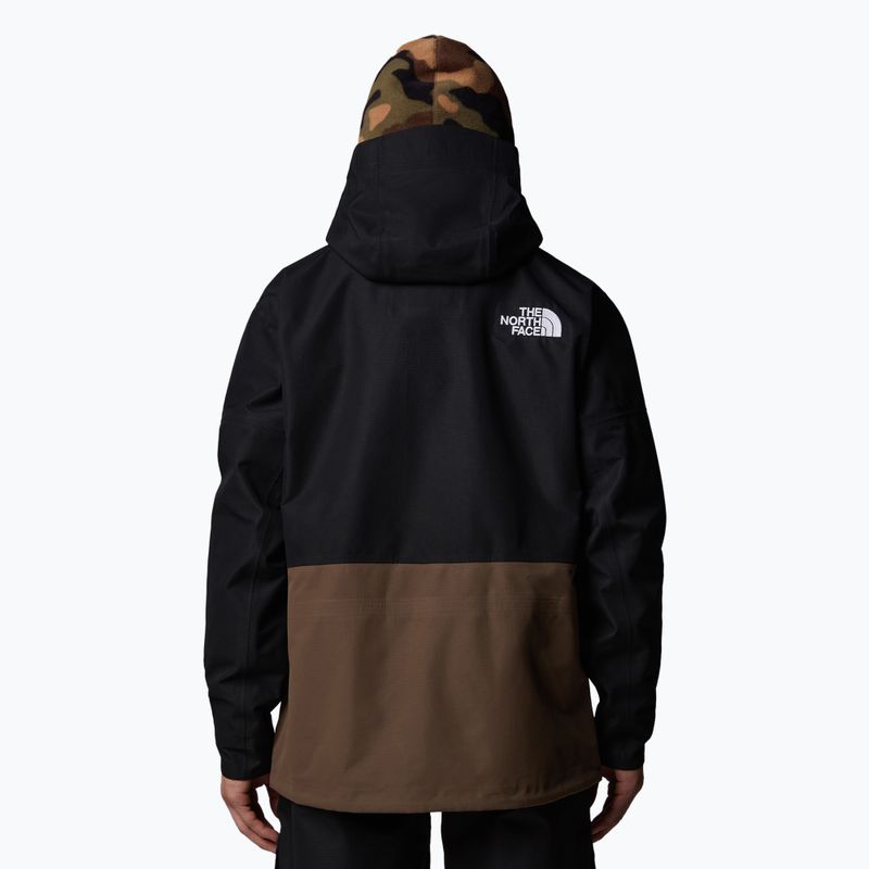 Men's ski jacket The North Face Dragline black/smokey brown 3