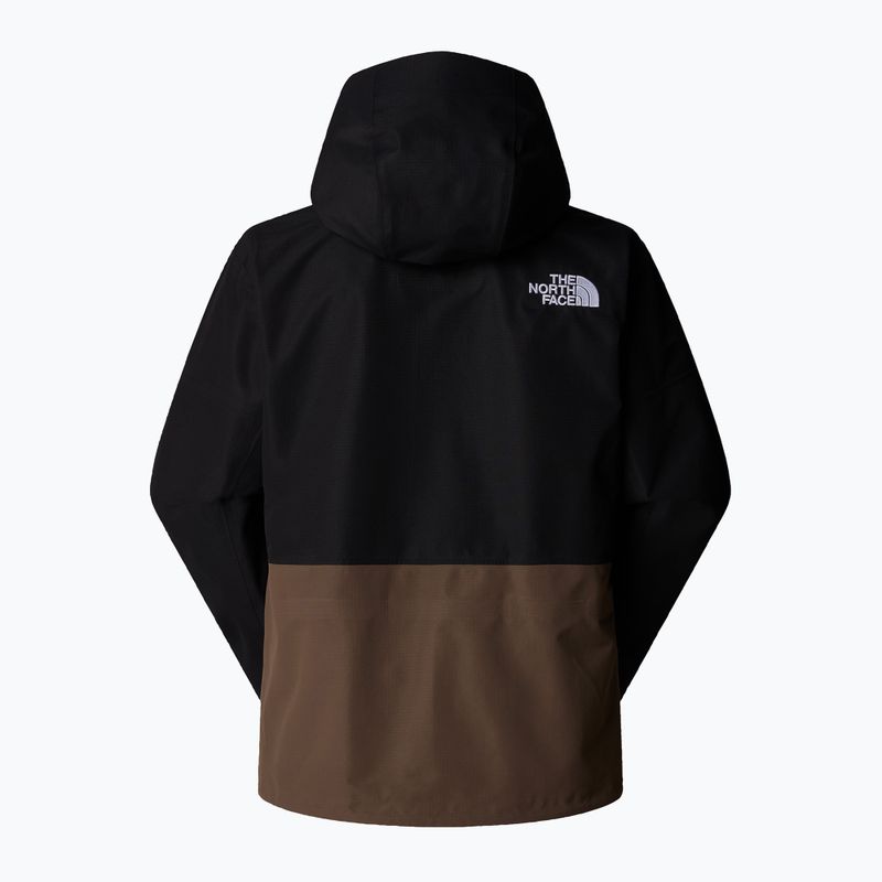 Men's ski jacket The North Face Dragline black/smokey brown 7