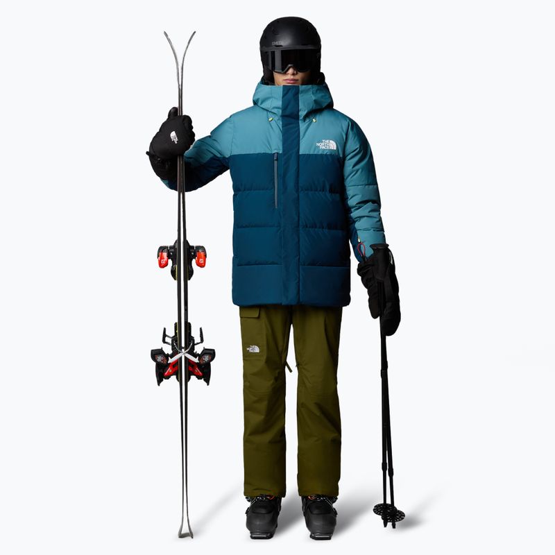 Men's ski jacket The North Face Corefire Down Windstopper Jacket midnight petrol/algae blue 2