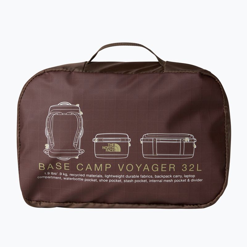 The North Face Base Camp Voyager Duffel 32 l smokey brown/khaki stone travel bag 4