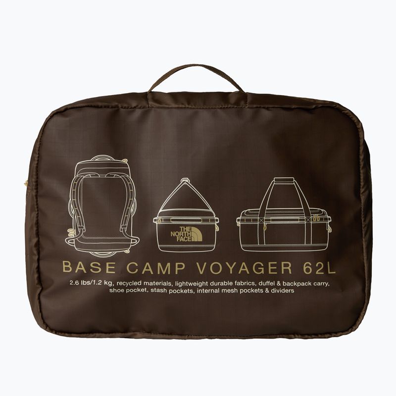 The North Face Base Camp Voyager Duffel 62 l smokey brown/khaki stone travel bag 4