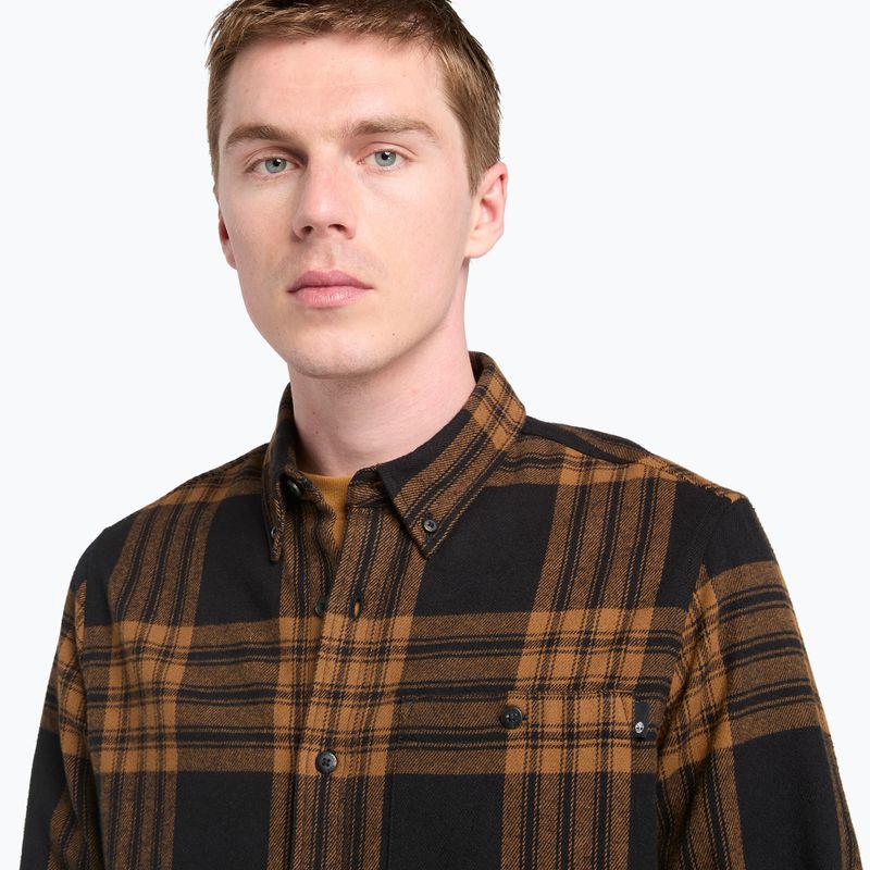 Men's Timberland Solucell Plaid Shirt umber yd 4