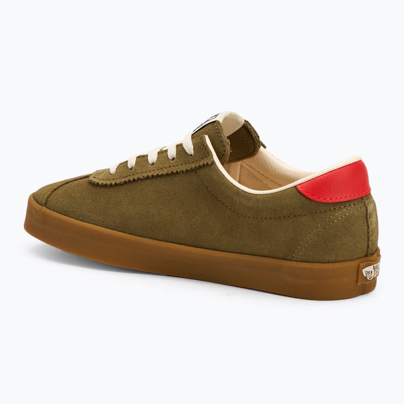 Vans Sport Low gum pop olive/red shoes 3